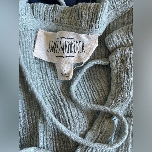 Sweet wanderer mint green midi dress size s - Picture 6 of 8